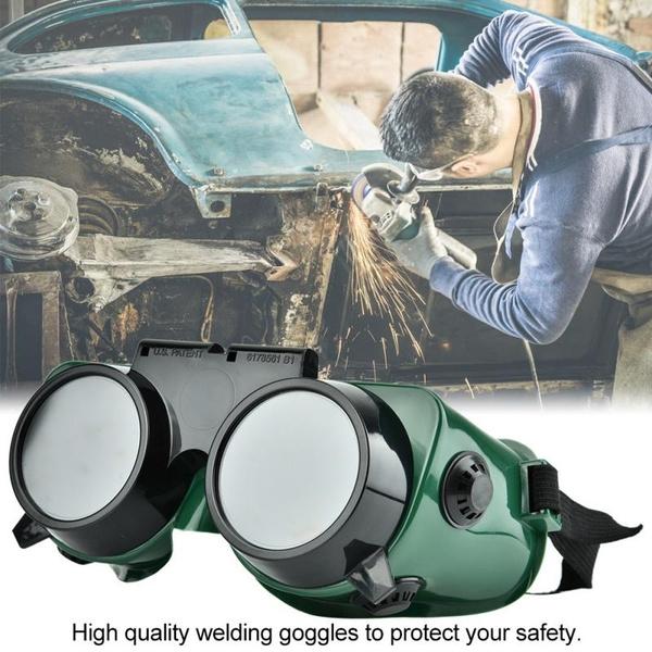 0417 Welding Goggles (Dark Green, Large) - SkyShopy 0417 Welding Goggles (Dark Green, Large) - SkyShopy